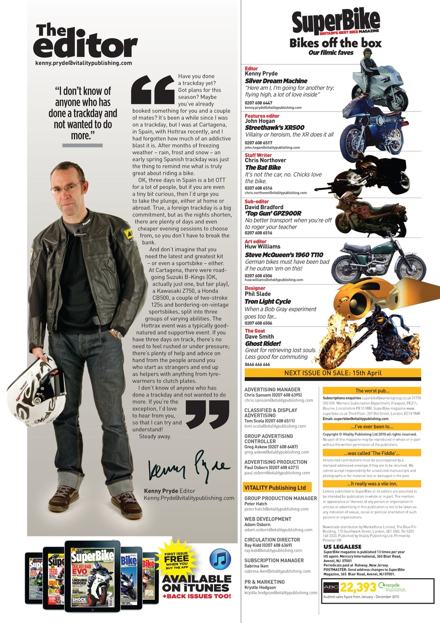 Superbike Magazine Preview Pages