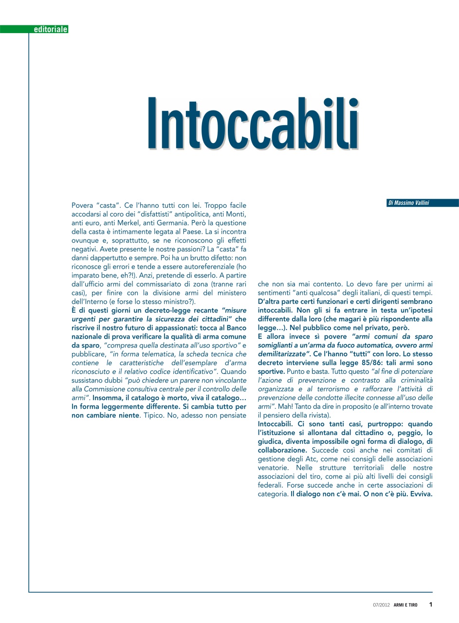 Armi E Tiro Preview Pages