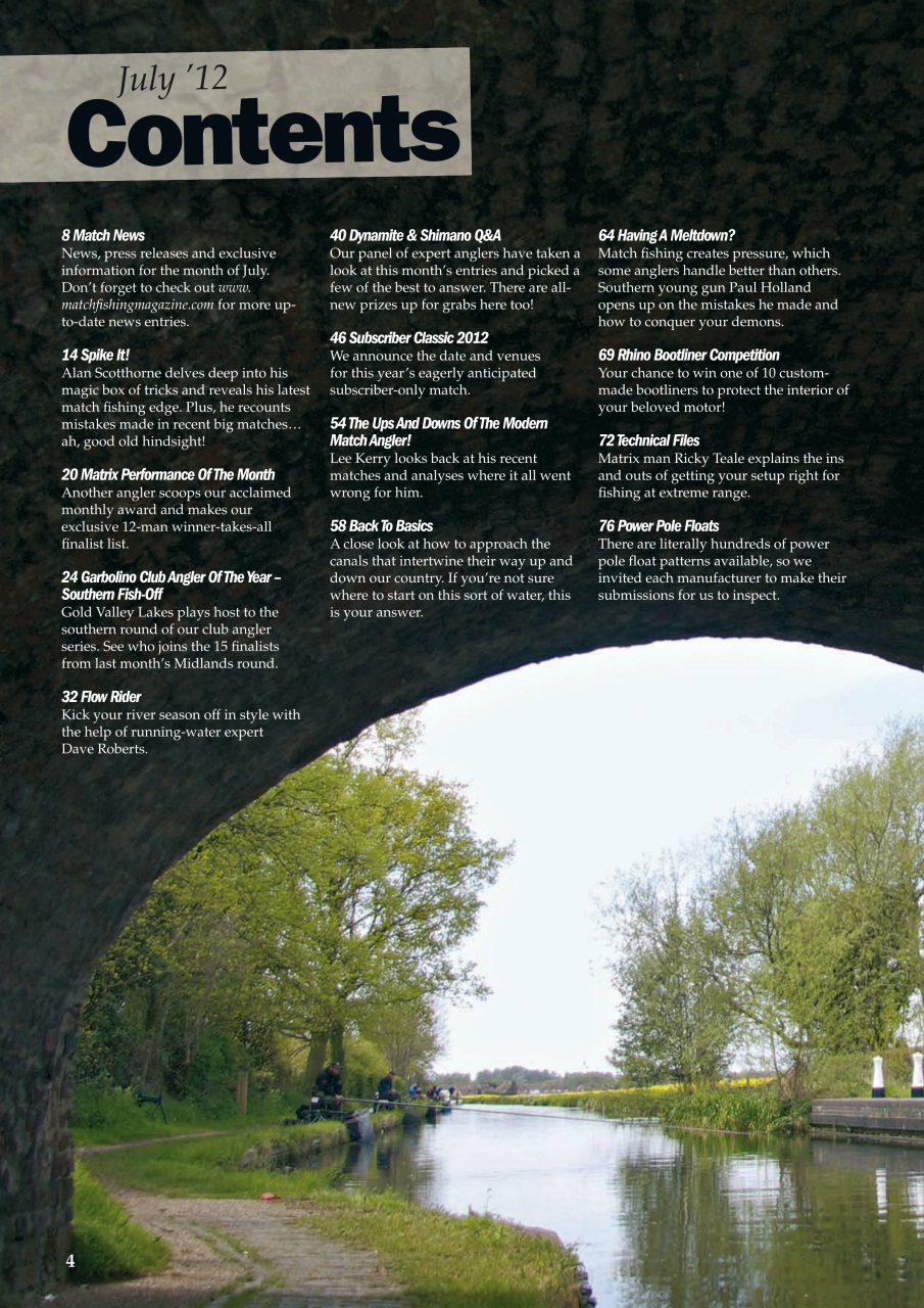 Match Fishing Preview Pages