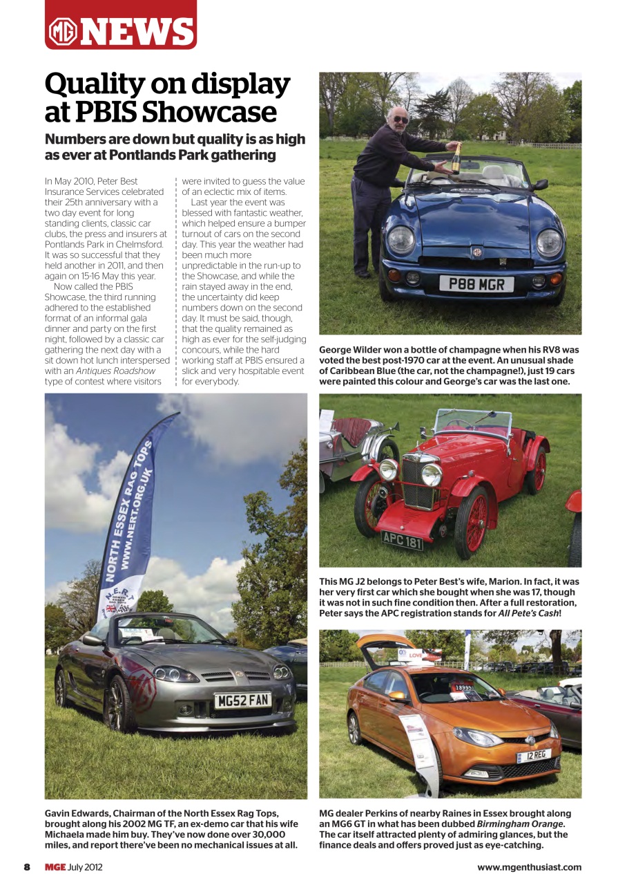 MG Enthusiast Preview Pages