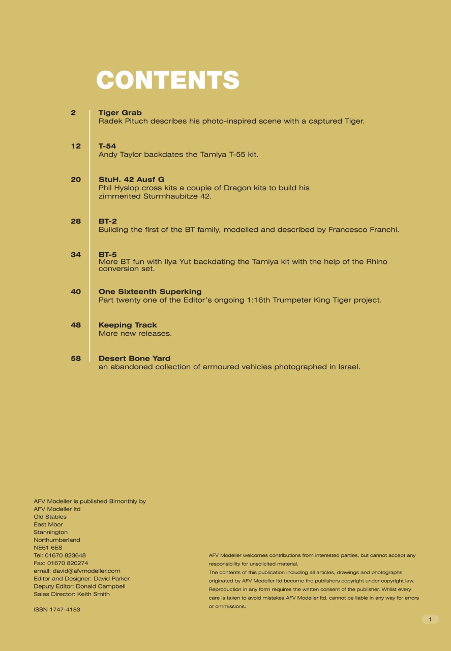 Meng AFV Modeller Preview Pages