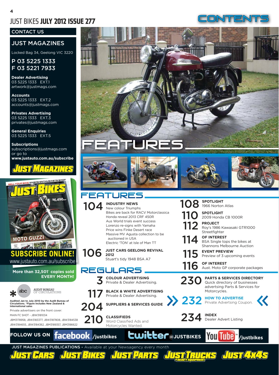 JUST BIKES Preview Pages