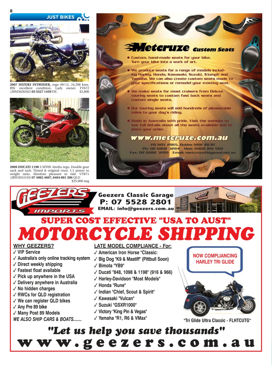 JUST BIKES Preview Pages