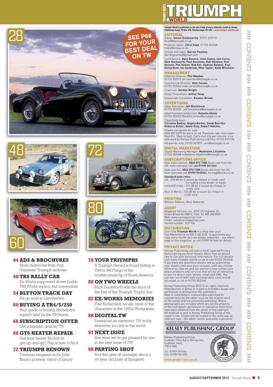 Triumph World Preview Pages