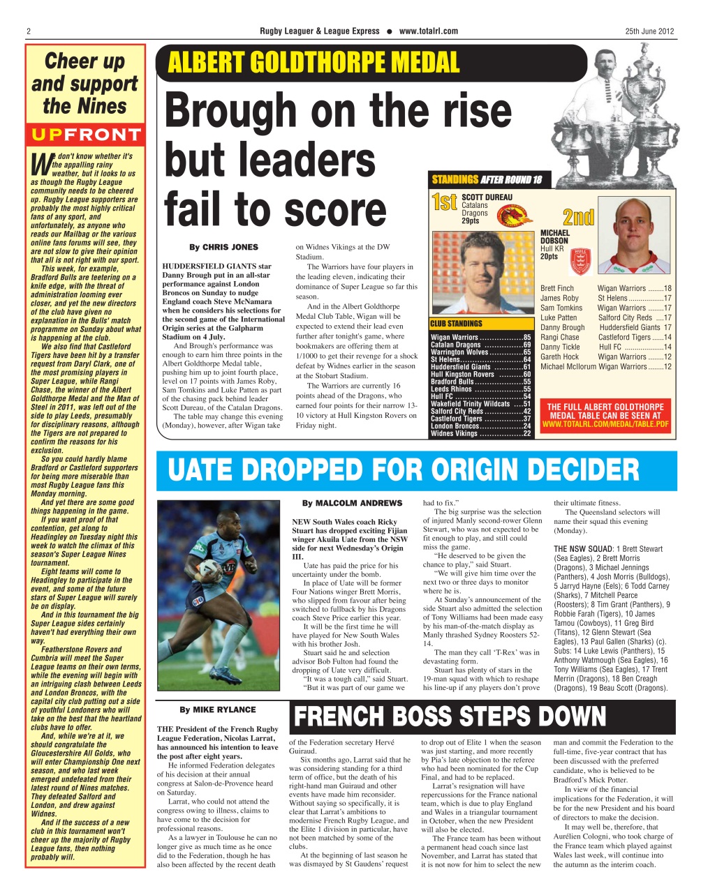 League Express Preview Pages