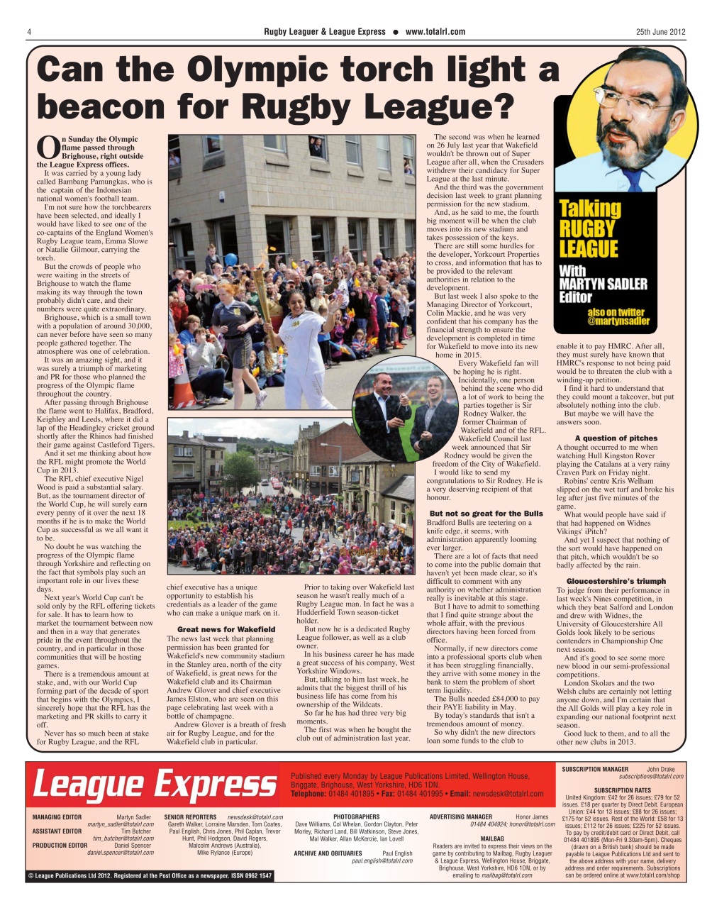League Express Preview Pages