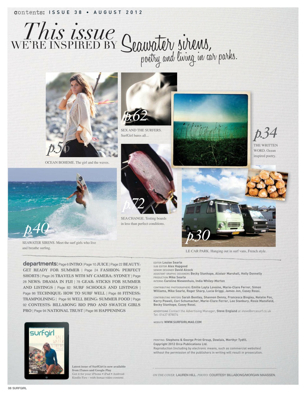 SurfGirl Magazine Preview Pages
