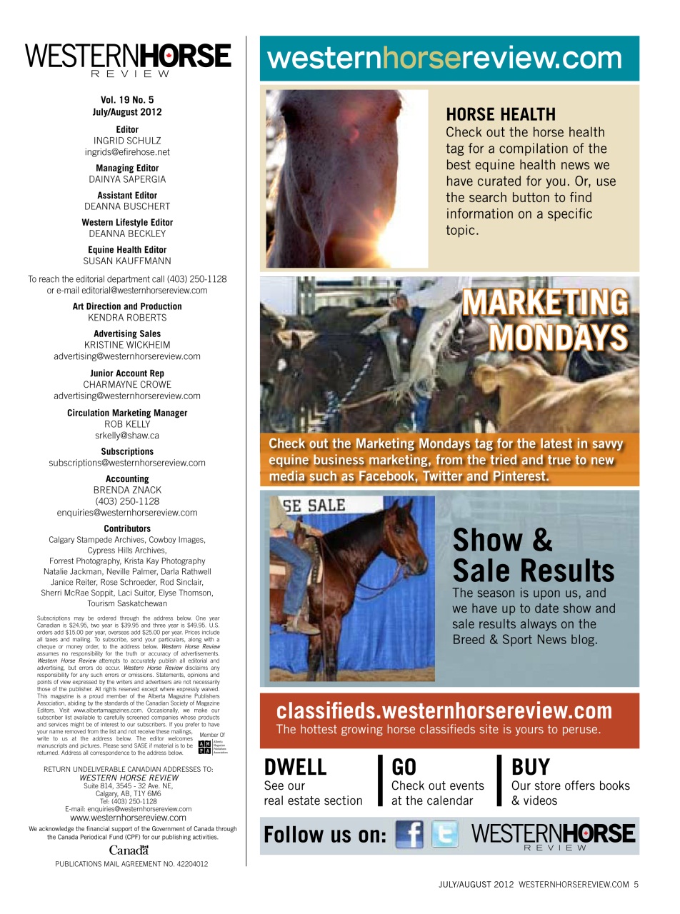 Western Horse Review Preview Pages