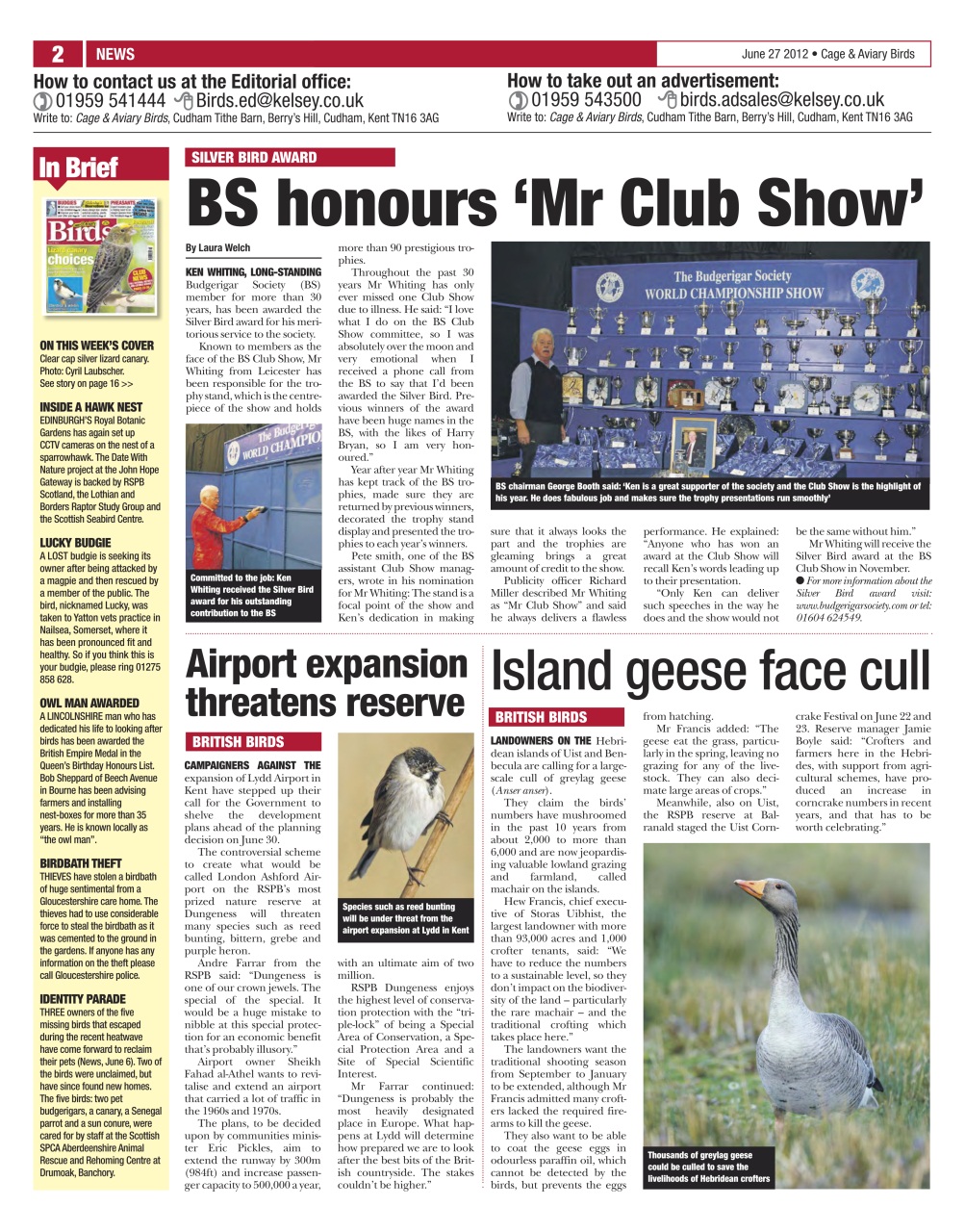 Cage & Aviary Birds Preview Pages