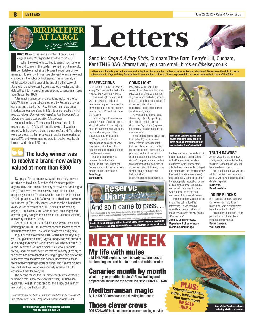 Cage & Aviary Birds Preview Pages