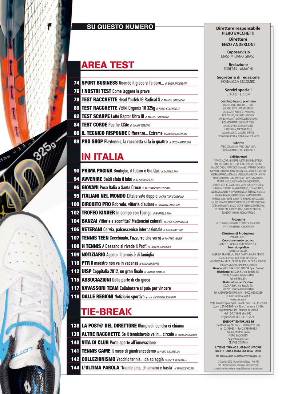 Il Tennis Italiano Preview Pages