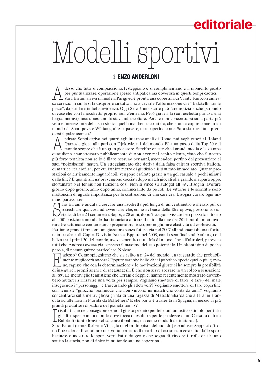 Il Tennis Italiano Preview Pages