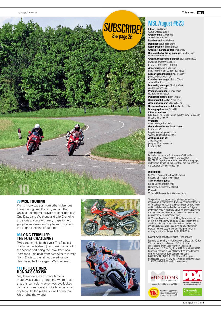 Motorcycle Sport & Leisure Preview Pages