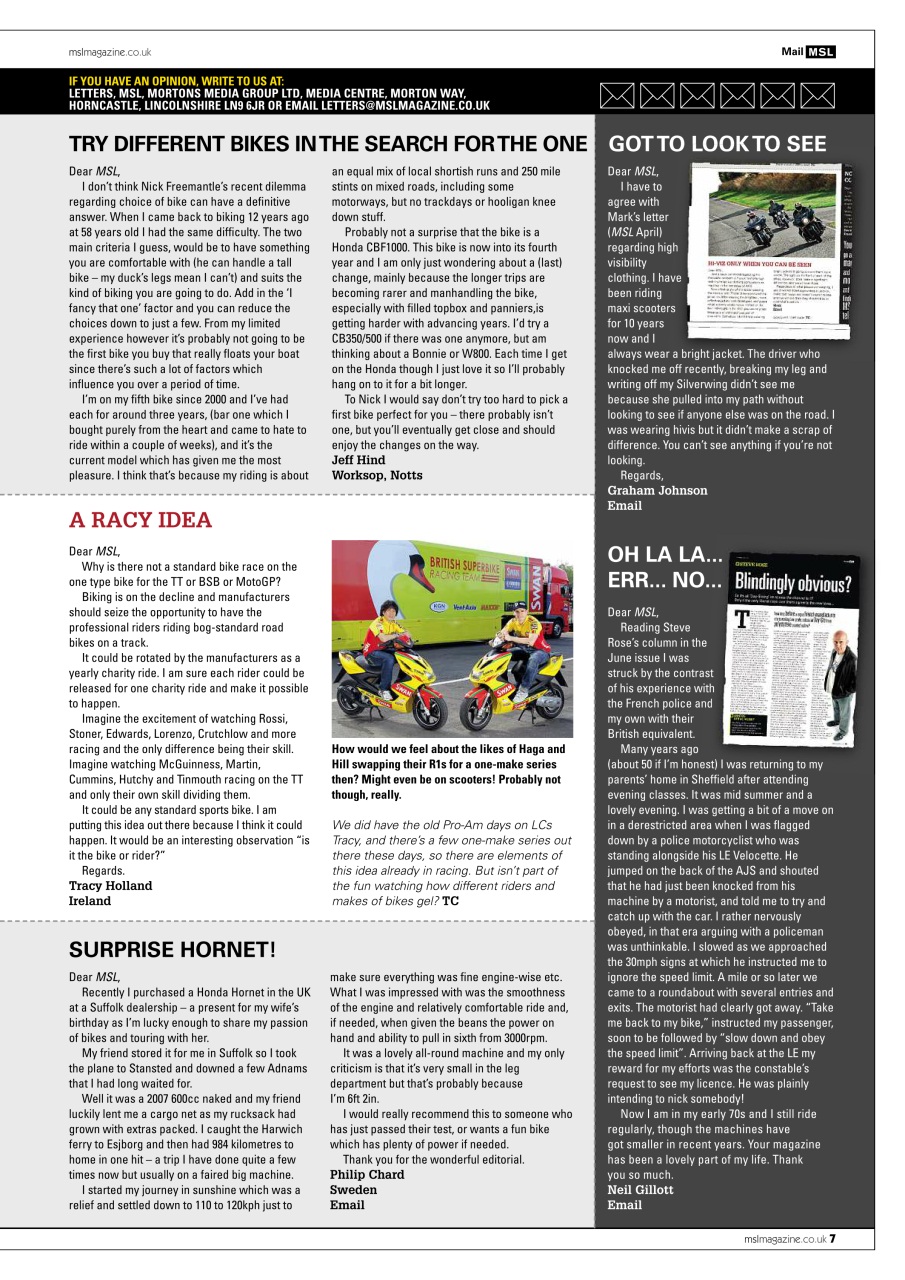 Motorcycle Sport & Leisure Preview Pages
