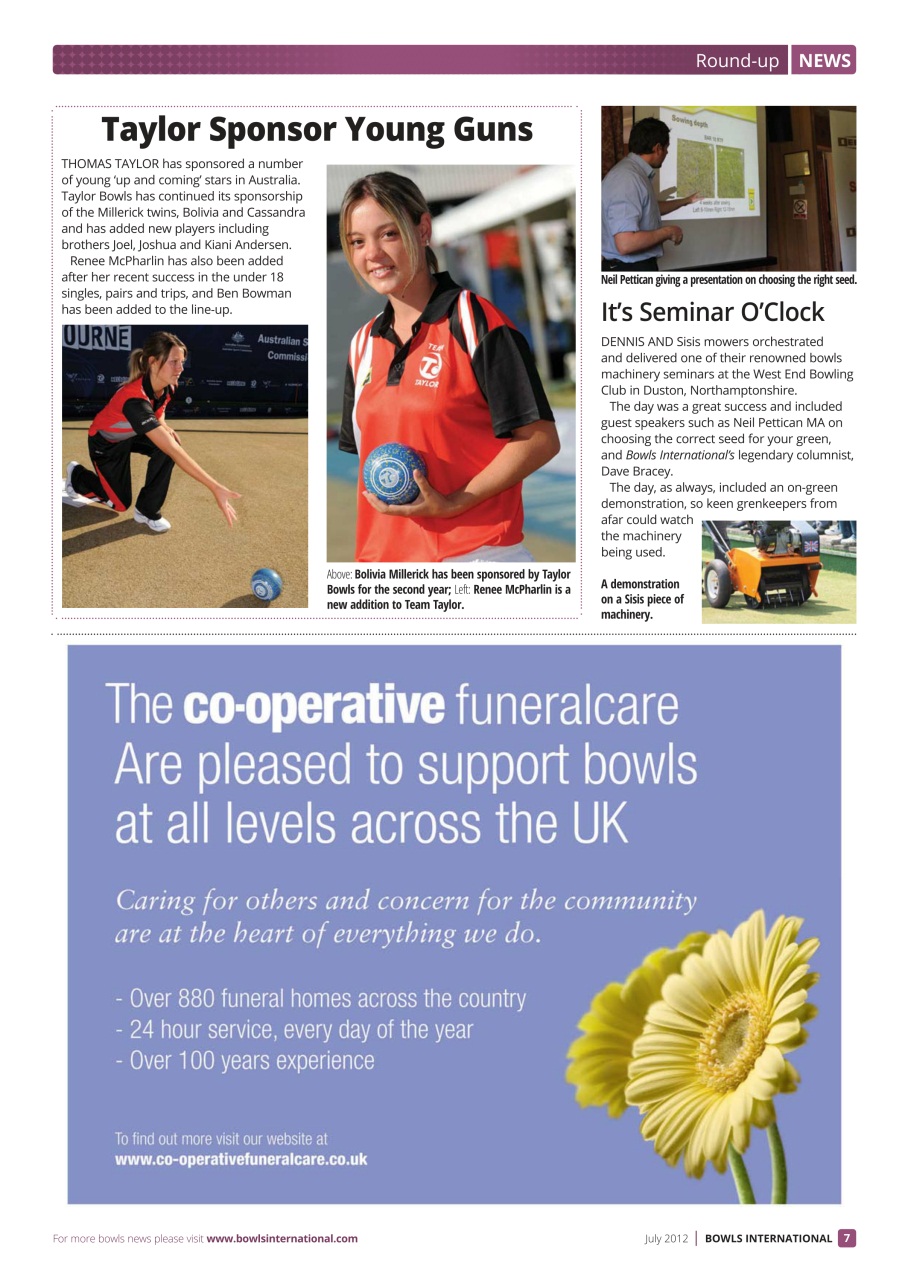 Bowls International Preview Pages