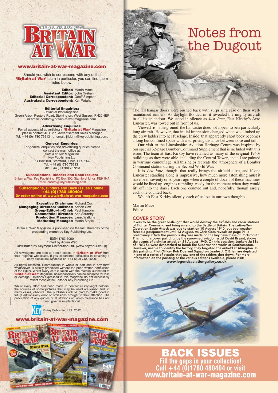 Britain at War Magazine Preview Pages