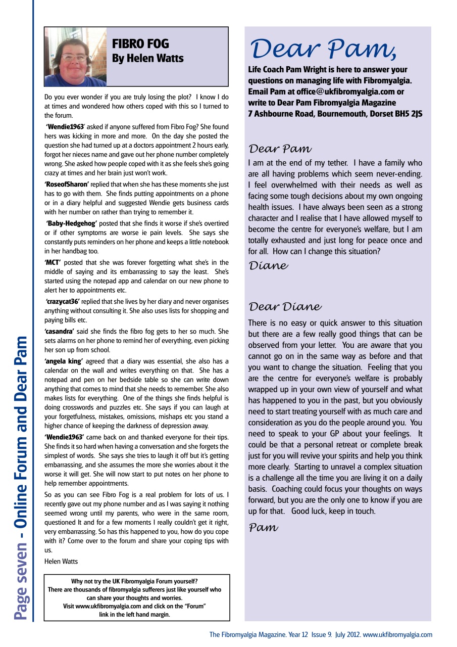 Fibromyalgia Magazine Preview Pages