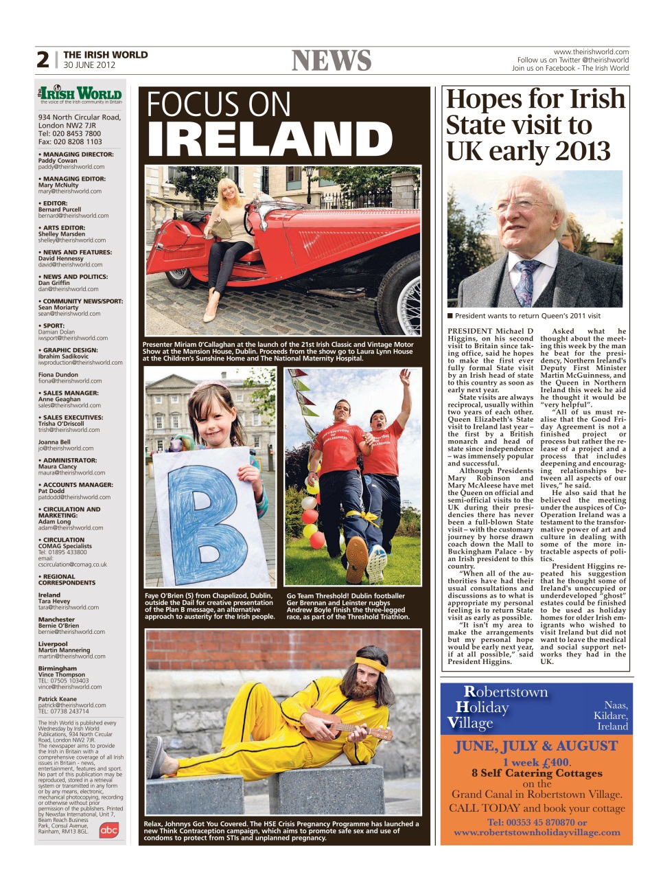 Irish World Preview Pages