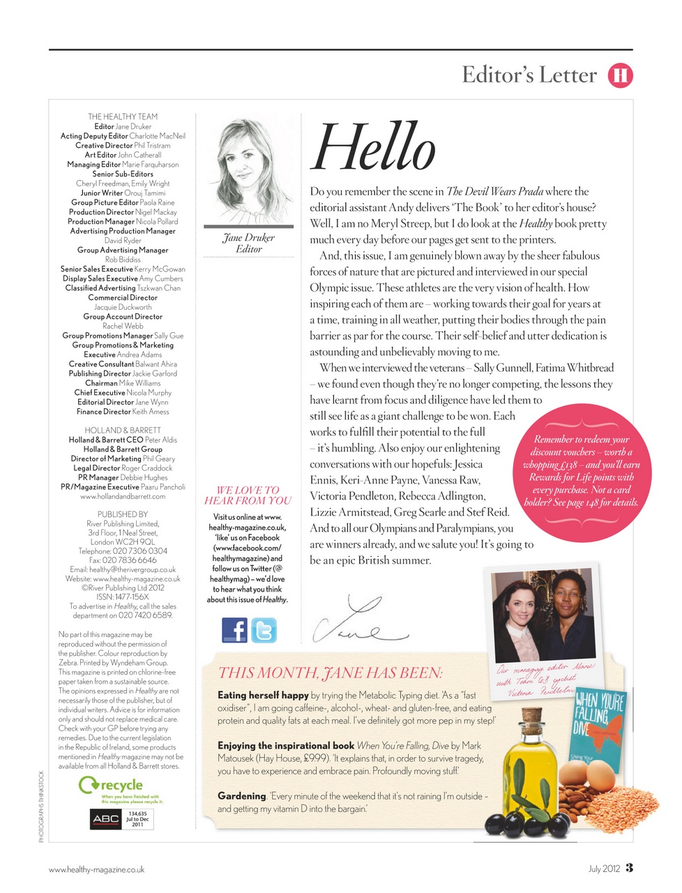 Healthy Magazine Preview Pages