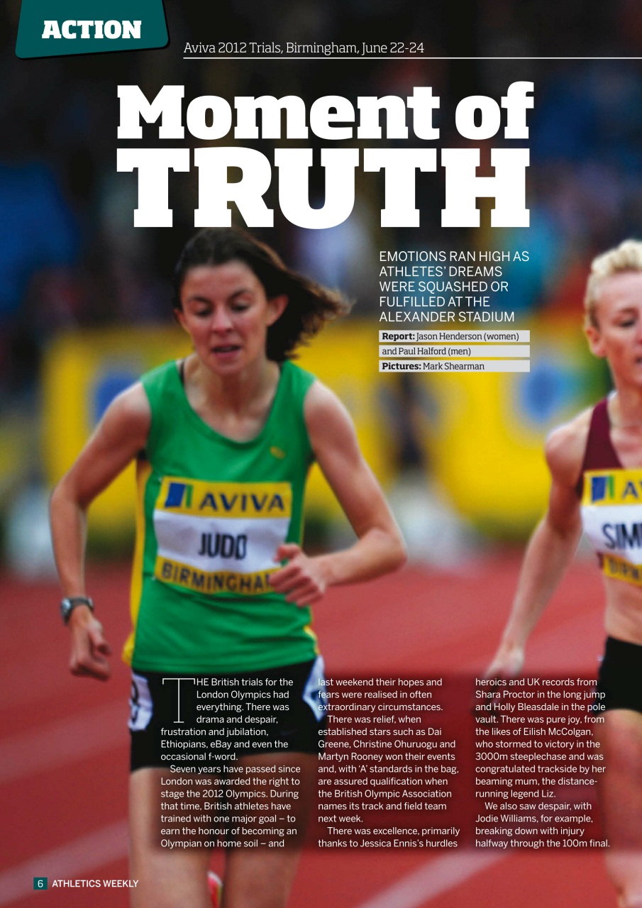 AW – Athletics Weekly Magazine Preview Pages