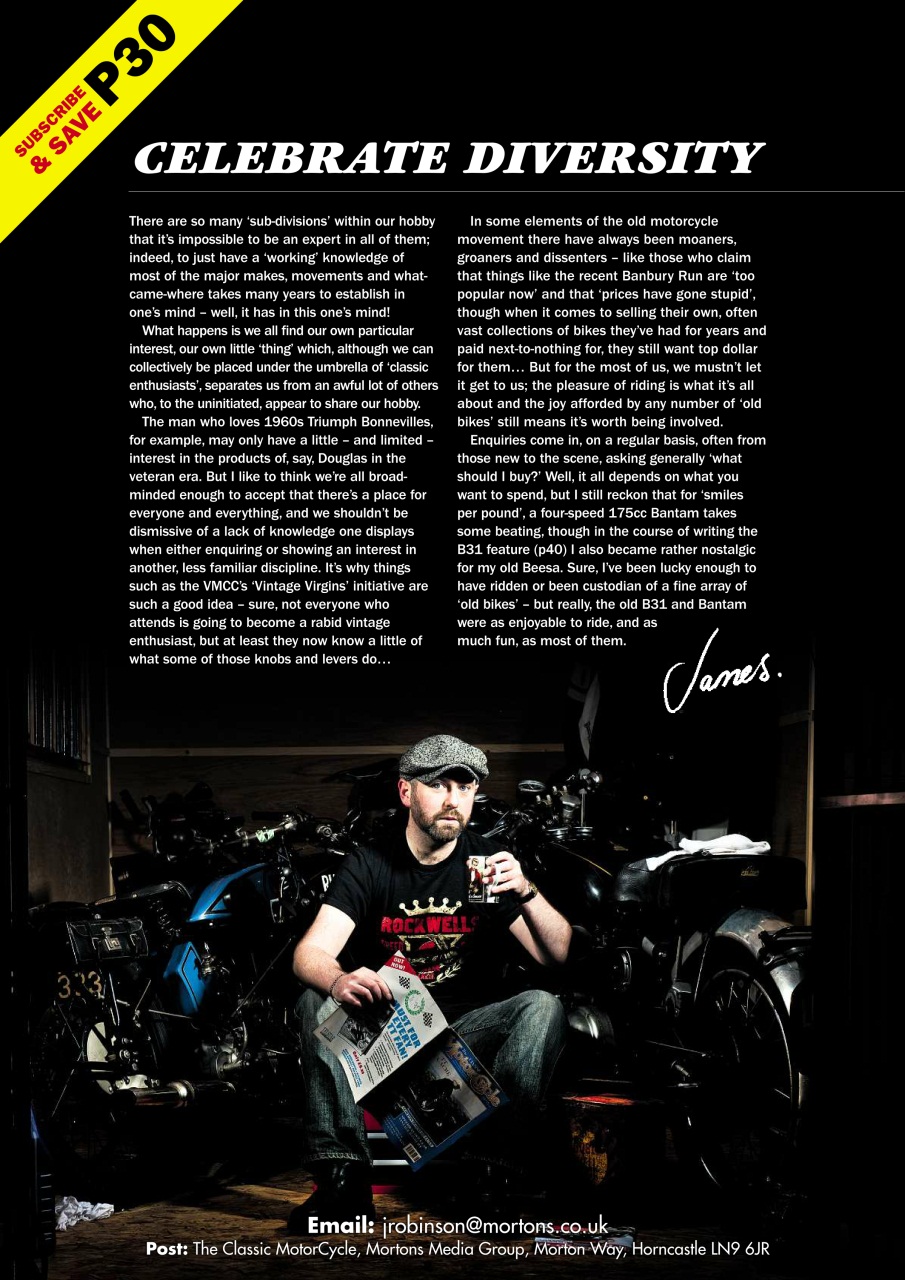 The Classic MotorCycle Preview Pages