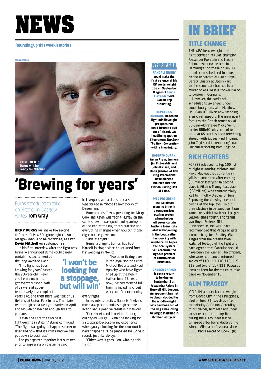 Boxing News Preview Pages