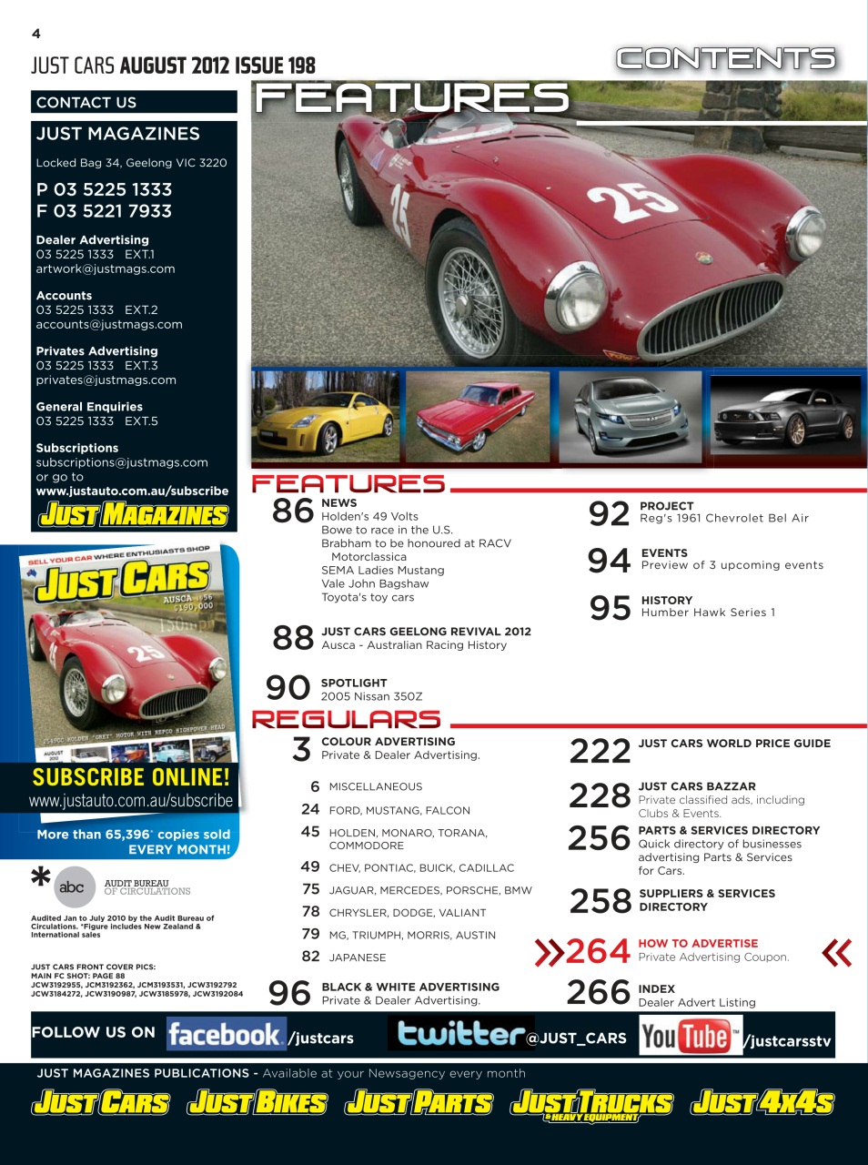 JUST CARS Preview Pages