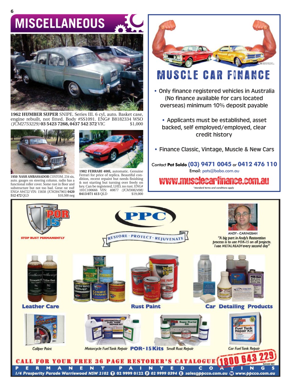 JUST CARS Preview Pages