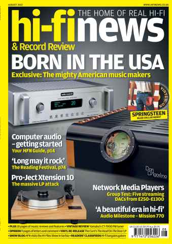 Hi-Fi News issue August 2012
