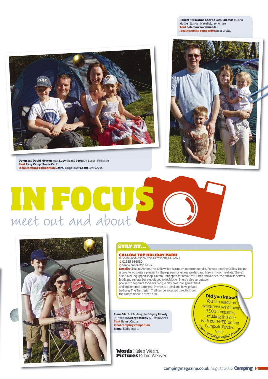 Camping Preview Pages