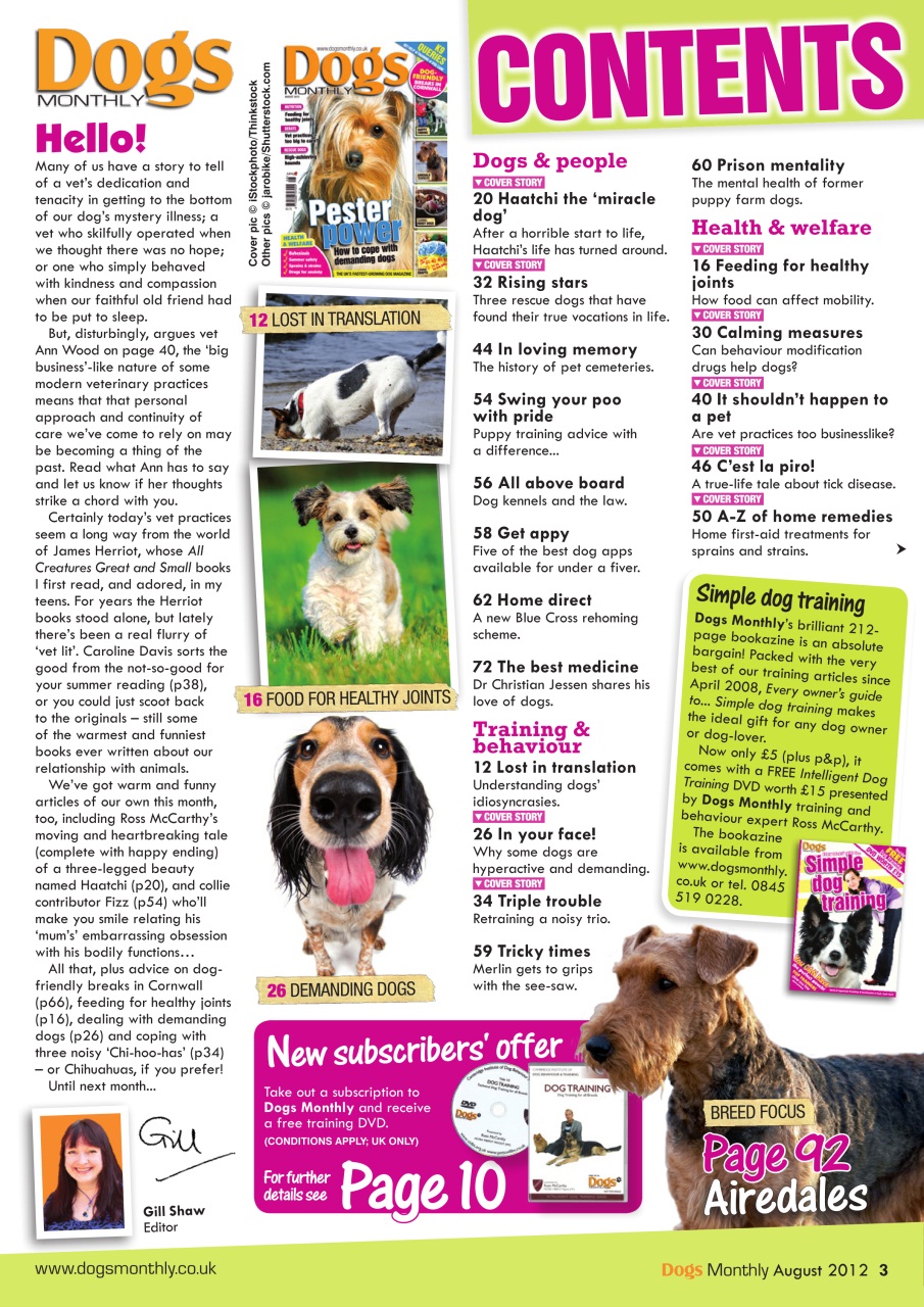 Dogs Monthly Preview Pages