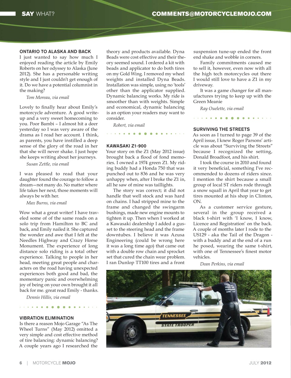 Motorcycle Mojo Preview Pages