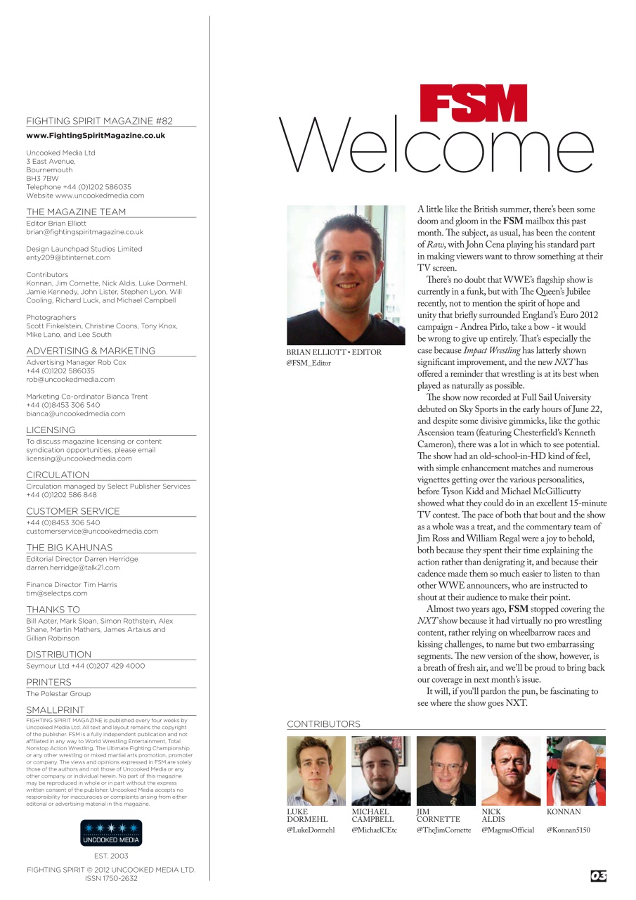 Wrestletalk Magazine Preview Pages