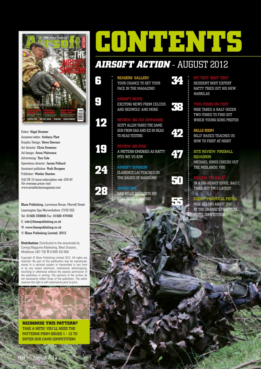 Airsoft Action Preview Pages