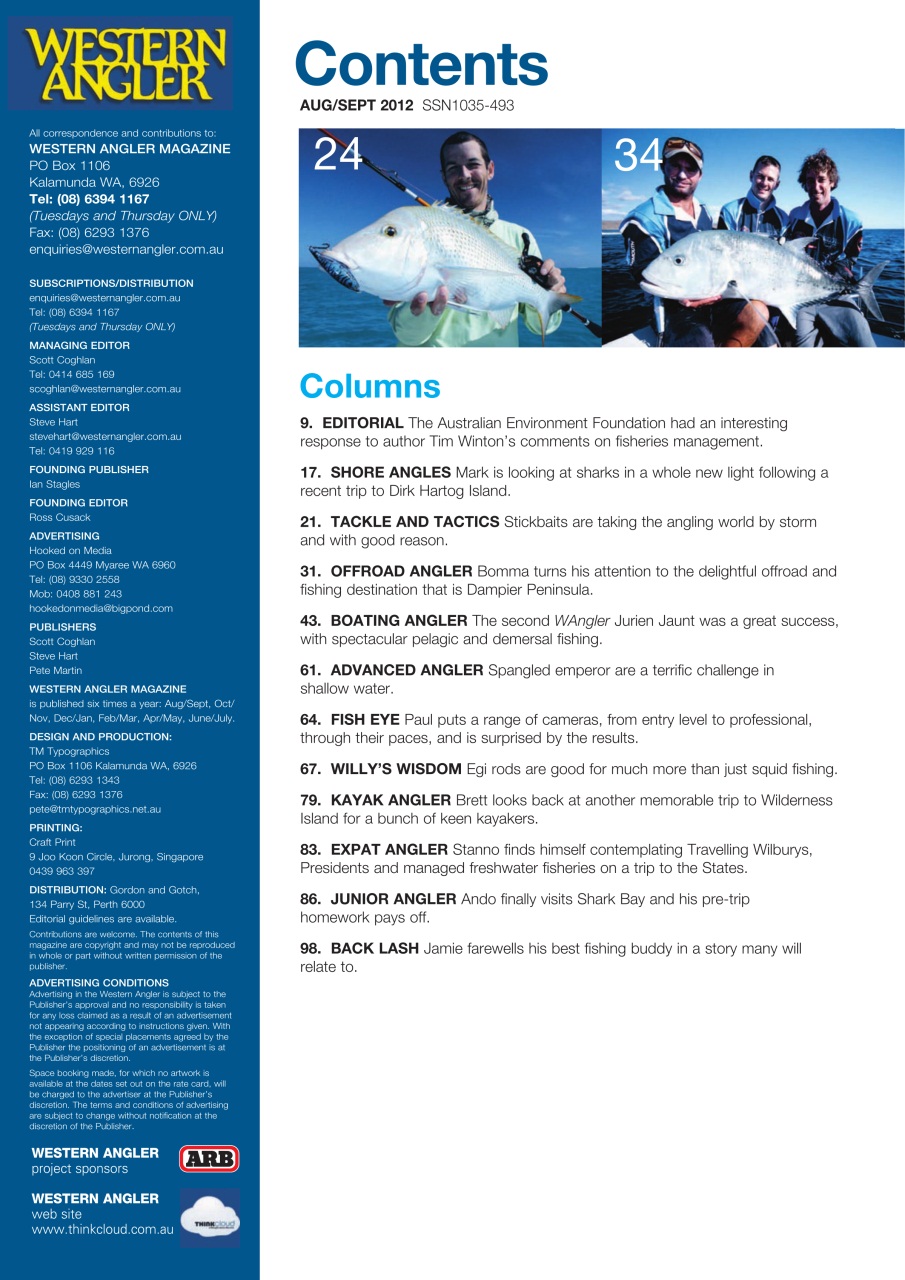 Western Angler Preview Pages