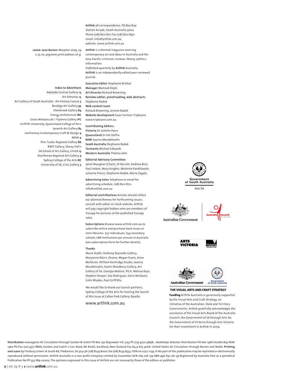 Artlink Magazine Preview Pages