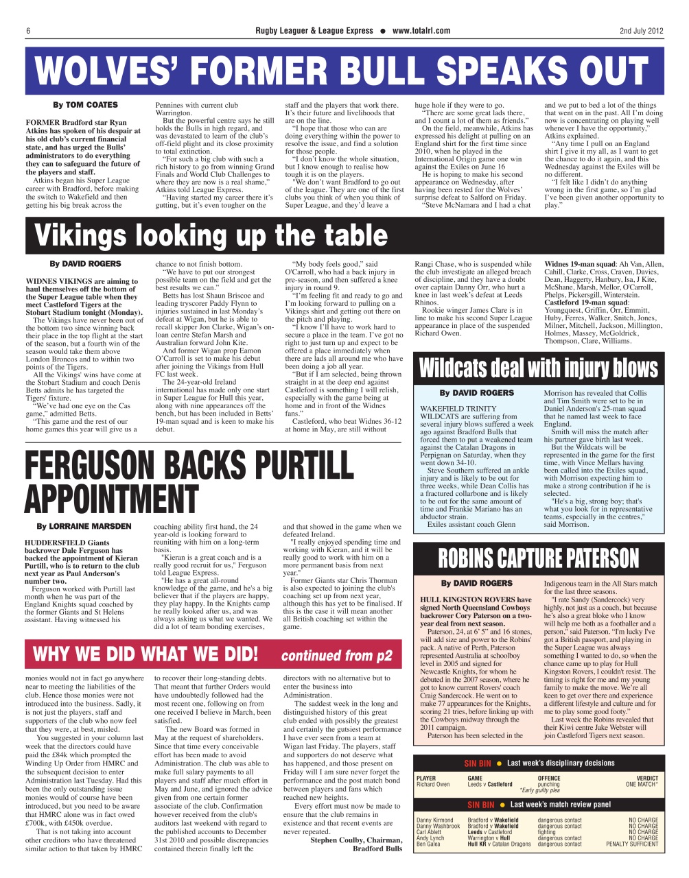 League Express Preview Pages