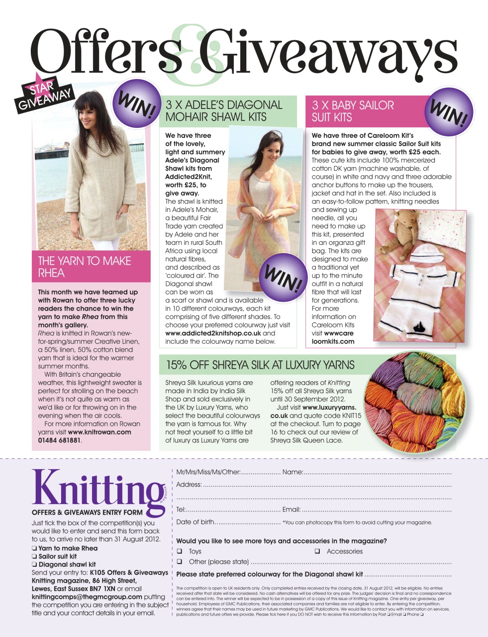 Knitting Preview Pages