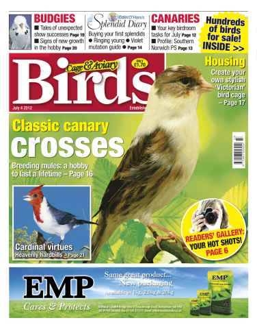 Cage & Aviary Birds issue Cage and Aviary July 4 2012