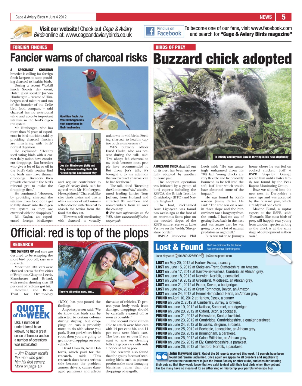 Cage & Aviary Birds Preview Pages