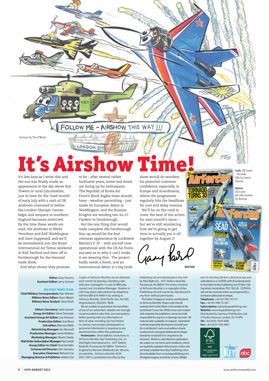 AirForces Monthly Preview Pages