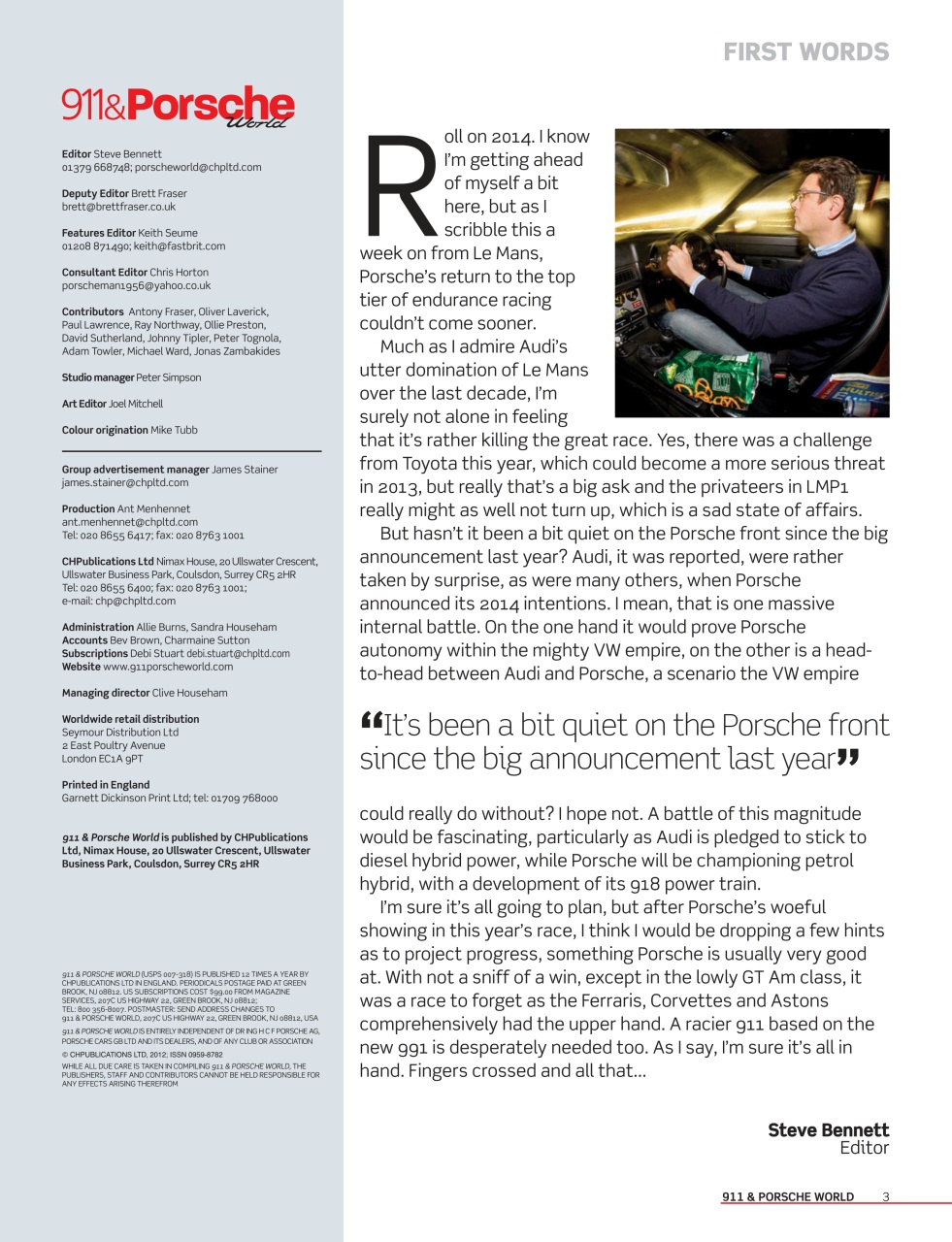 911 & Porsche World Preview Pages