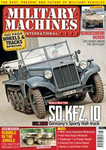 Military Machines International issue August 2012