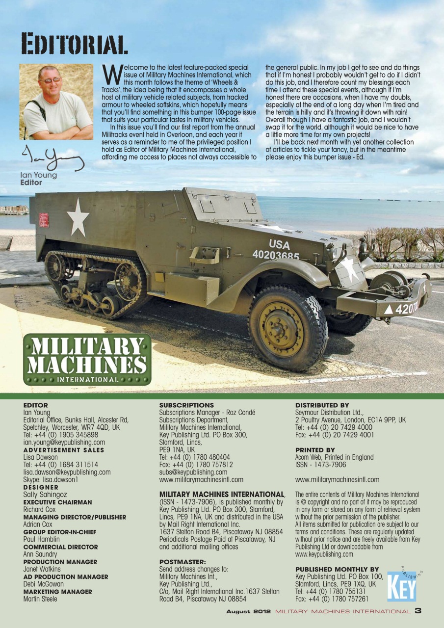 Military Machines International Preview Pages