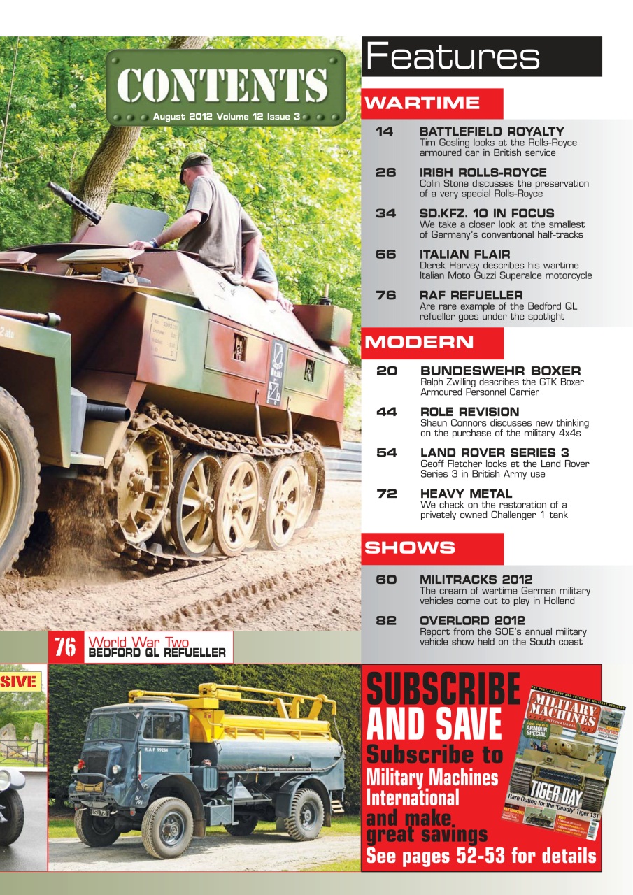 Military Machines International Preview Pages
