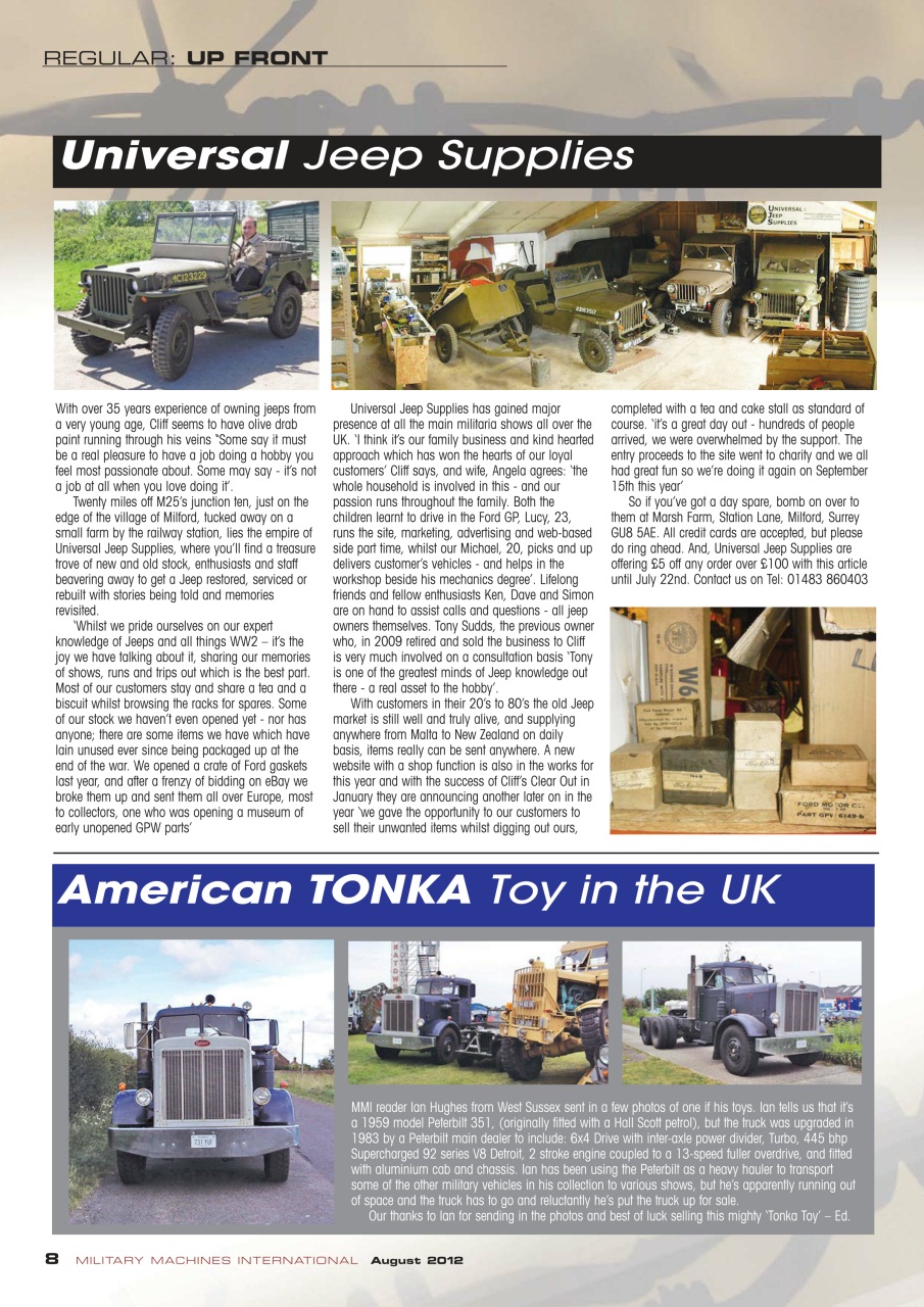 Military Machines International Preview Pages