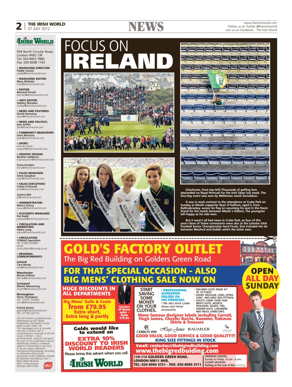 Irish World Preview Pages