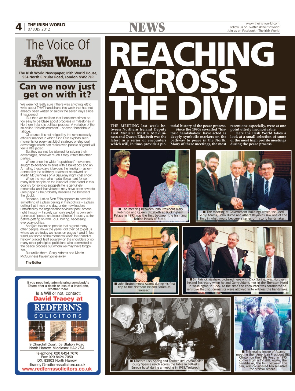 Irish World Preview Pages