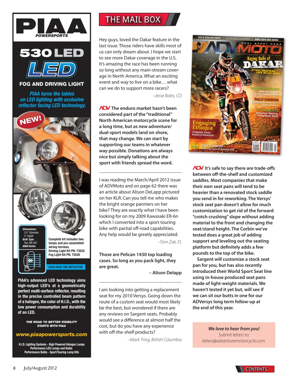 Adventure Motorcycle Preview Pages