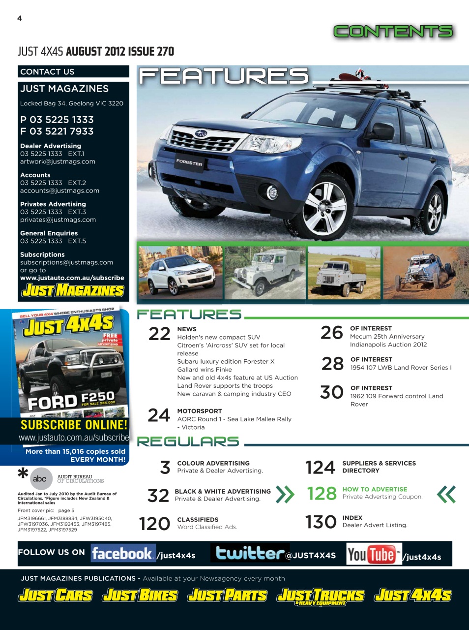 JUST 4X4S Preview Pages